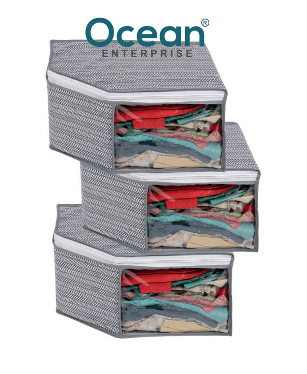 Clothes Storage Bag Pack of 3 pcs